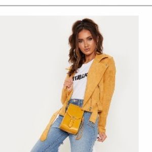 Mustard biker jacket